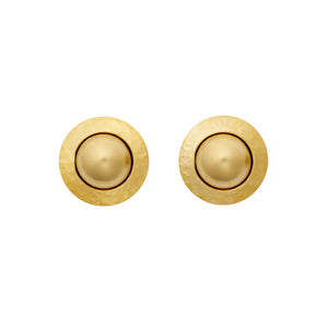 Button Stud Earrings