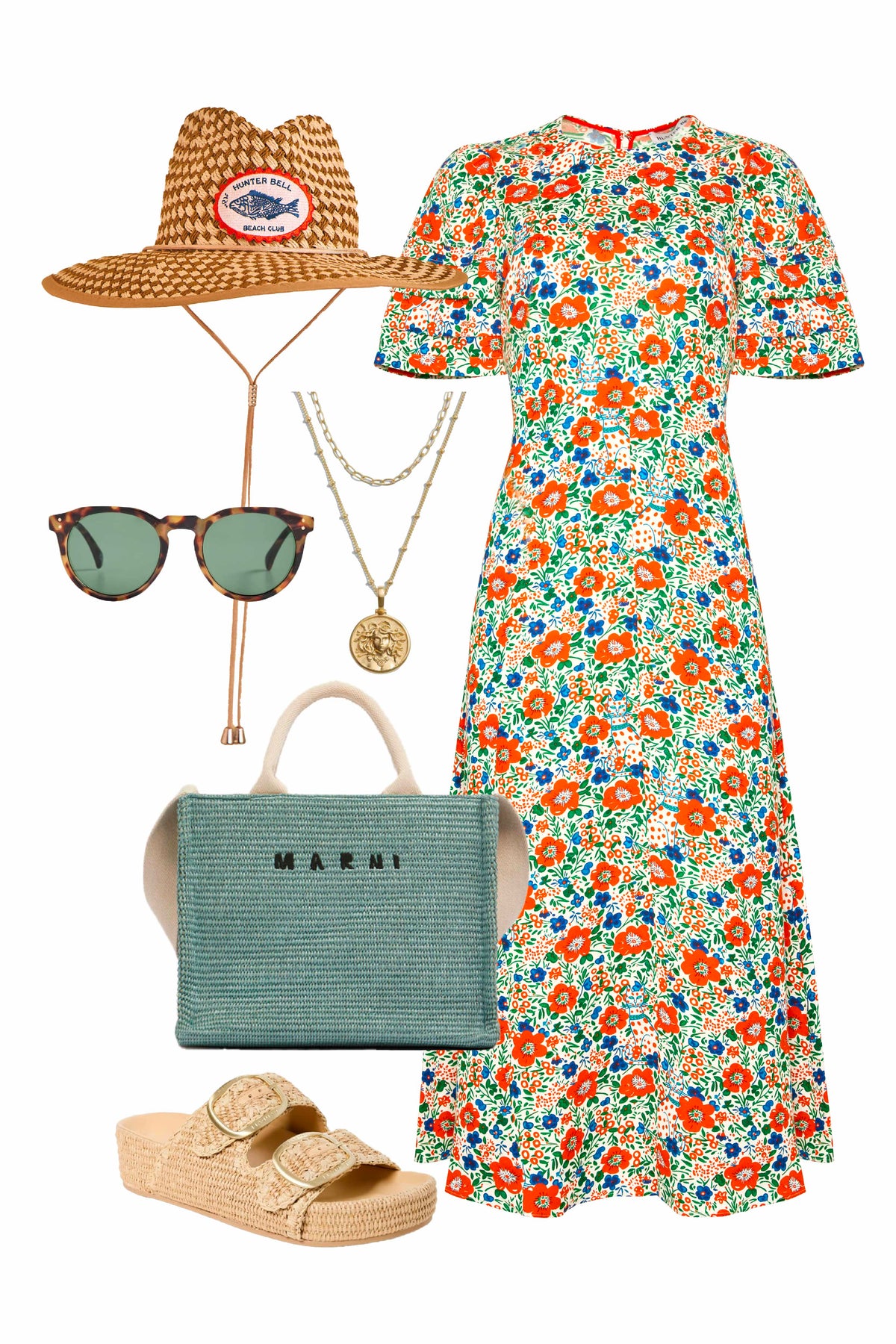 The Casey Dress is a sheath midi dress with a curved waist seam and a relaxed skirt.