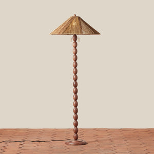 floor lamp on tile floor