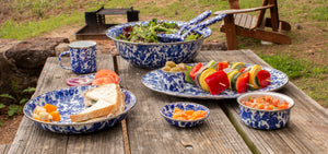 Oval Platter in Cobalt Swirl