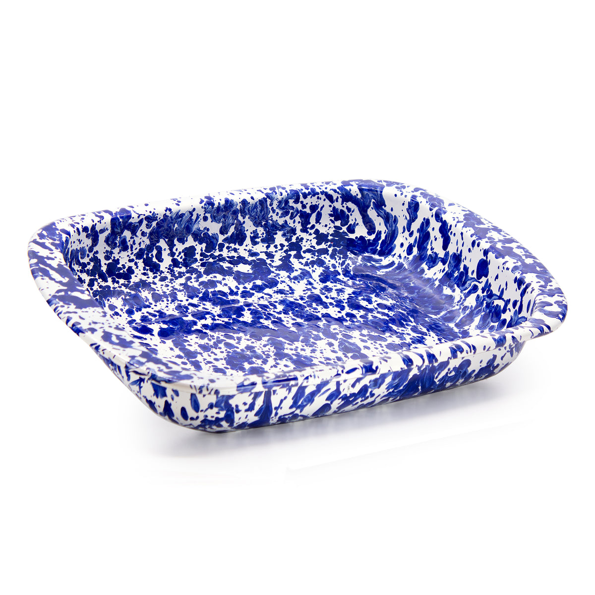 Baking Pan in Cobalt Swirl