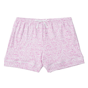 Joy Street Women's Button Front Cape Cod Pajama Short, Pink