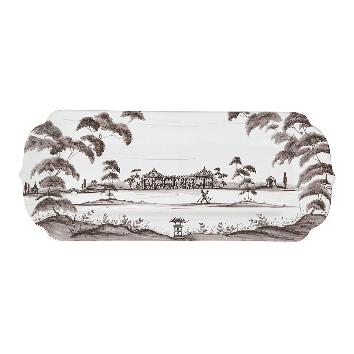 Country Estate 15" Hostess Tray in Flint Grey