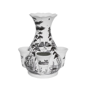 Country Estate 11.5" Tulipiere Vase in Flint Grey