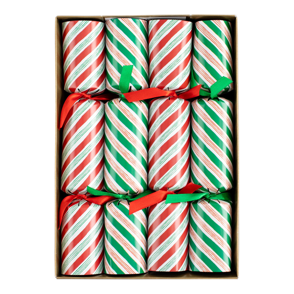 Candy Cane Stripes Celebration Crackers, 8 Per Box