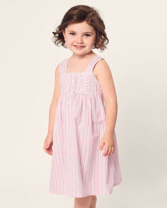 Girl’s Twill Charlotte Nightgown in Blush Boulevard