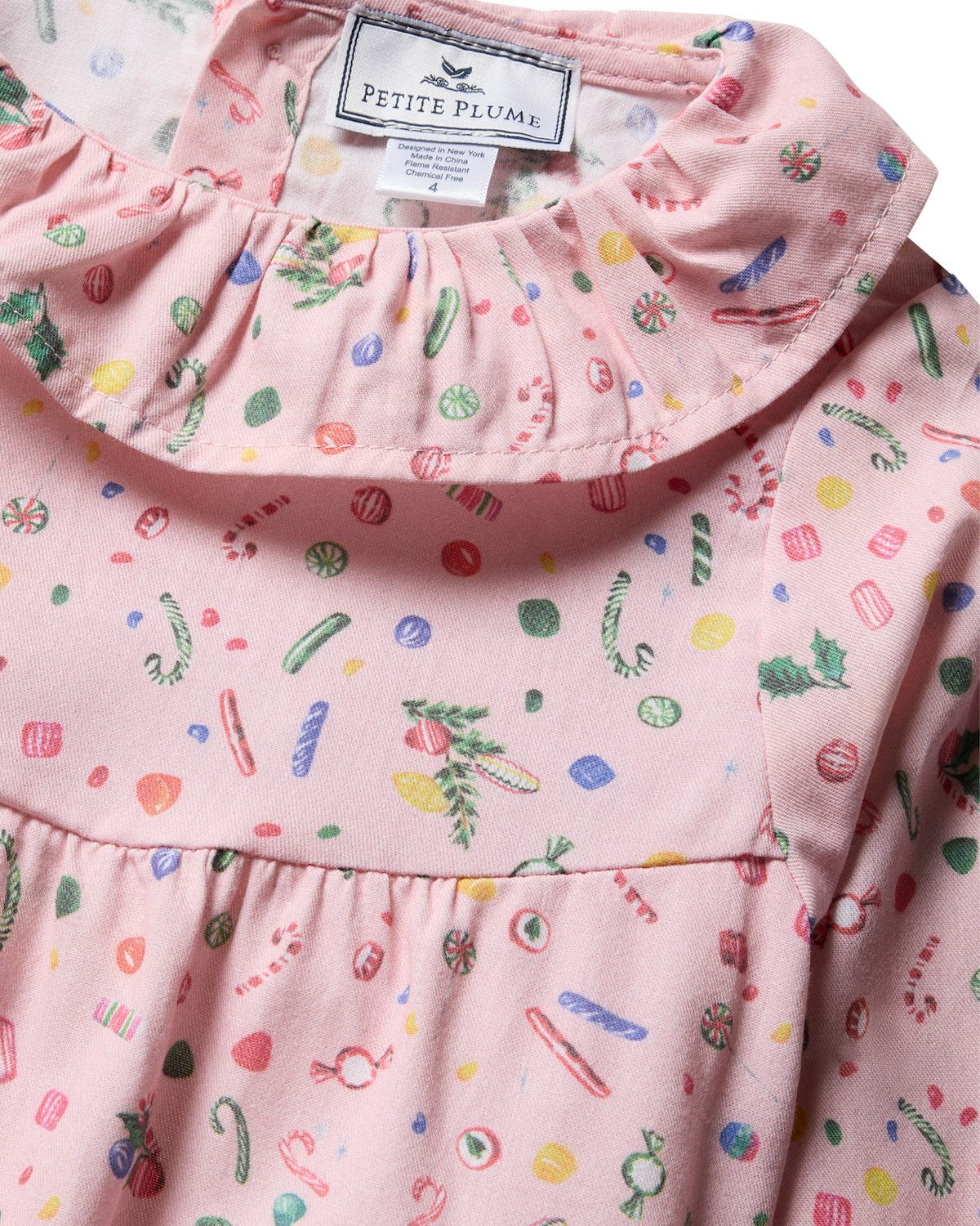 Girl’s Twill Scarlett Nightgown in Vintage Sweets