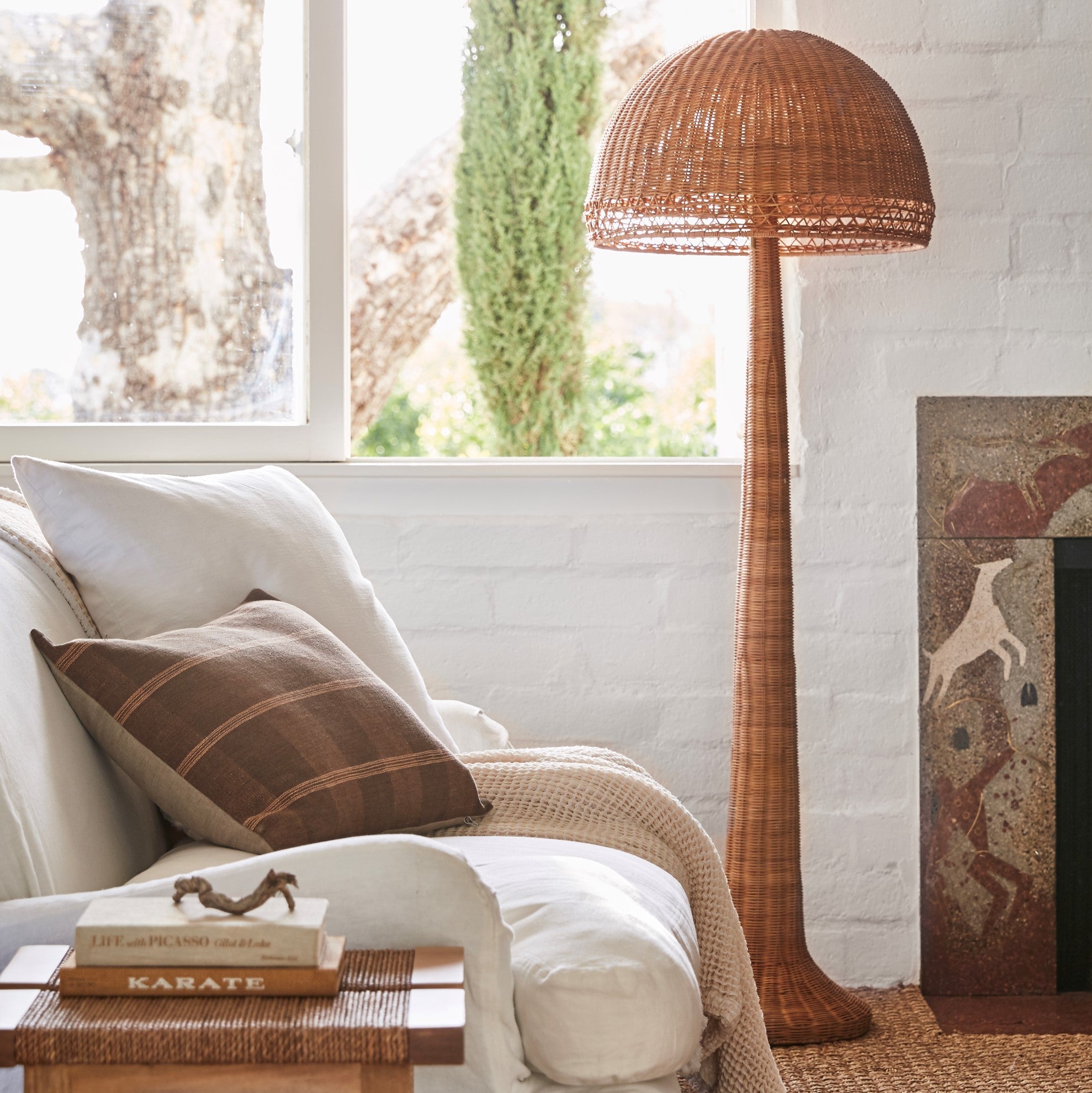 augusta floor lamp in living room