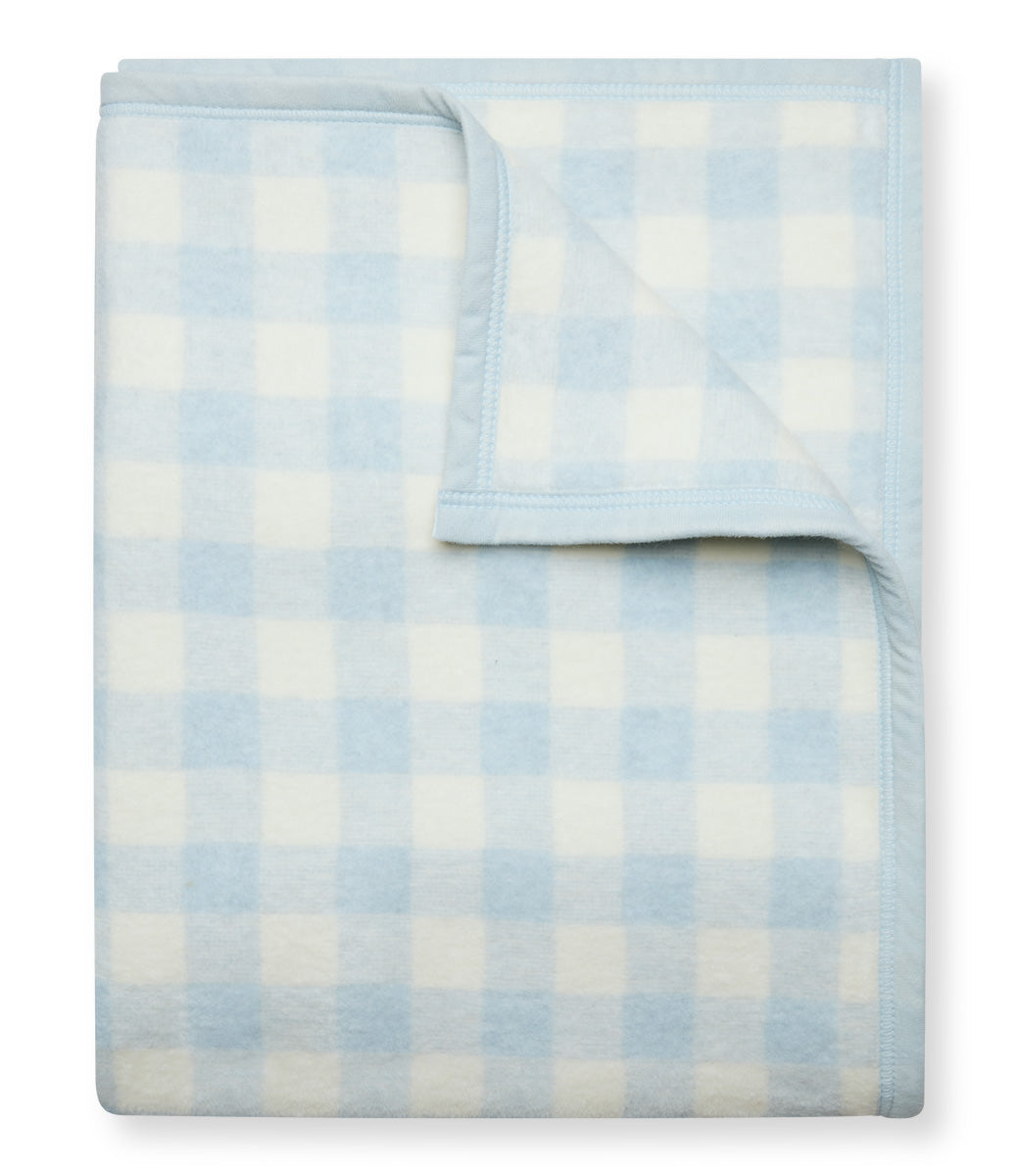 Cozy Gingham Sky Blanket