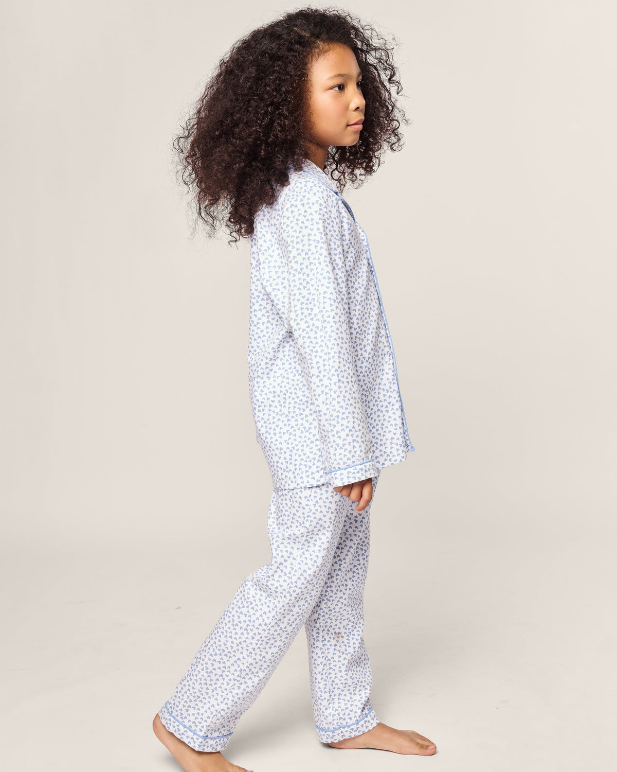 Kid’s Twill Pajama in Bluehearts