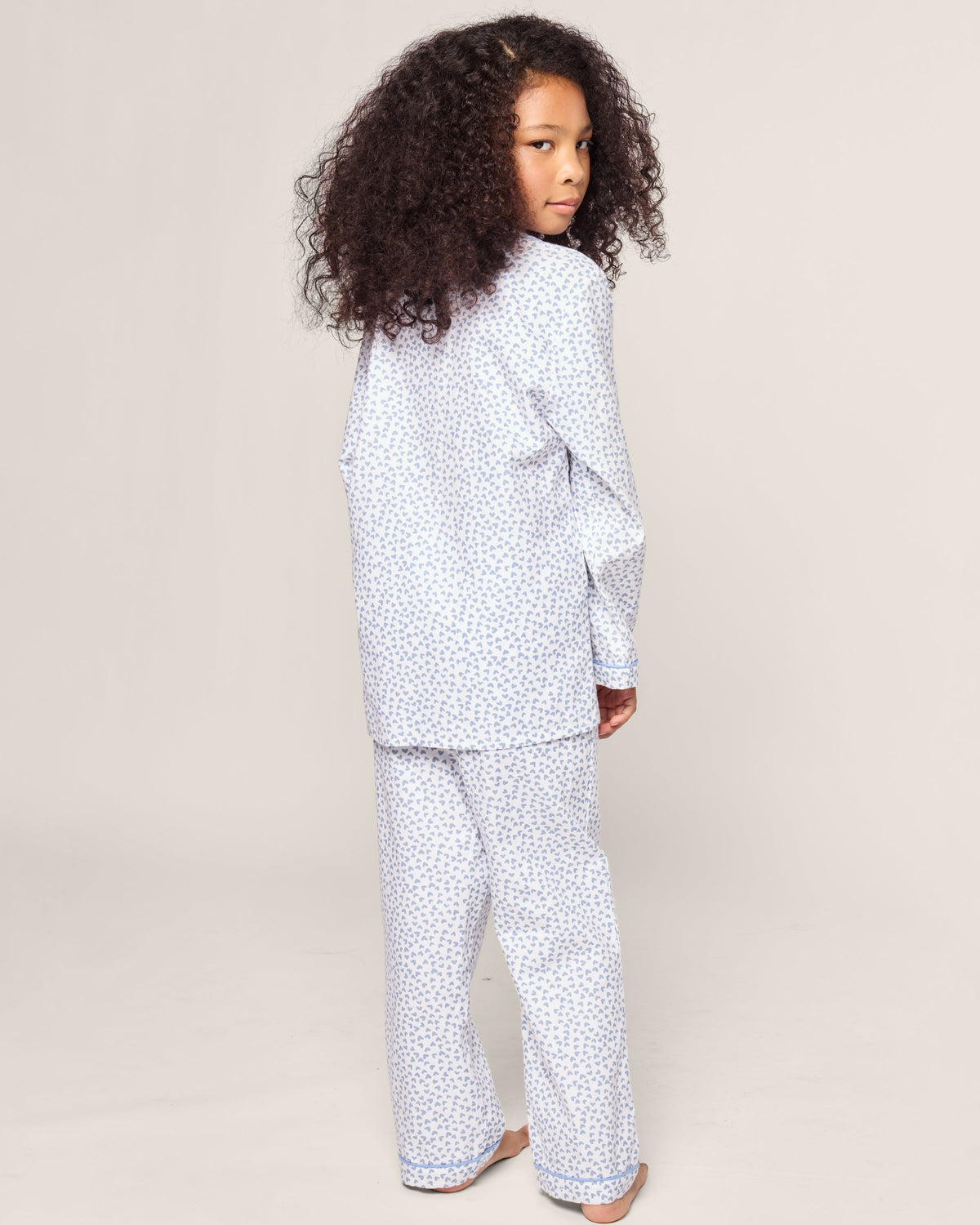 Kid’s Twill Pajama in Bluehearts