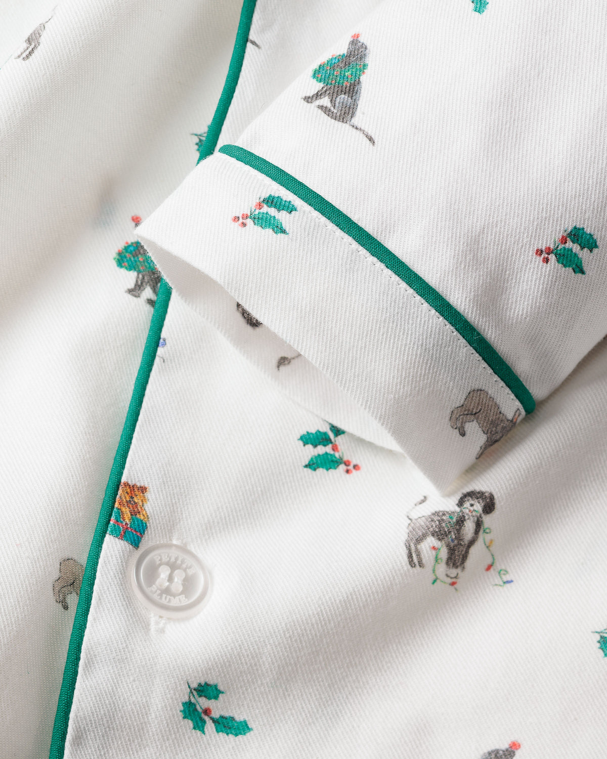 Kid’s Twill Pajama Set in Jingle Paws