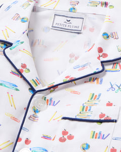 Kid’s Twill Pajama Set in Literary Lessons