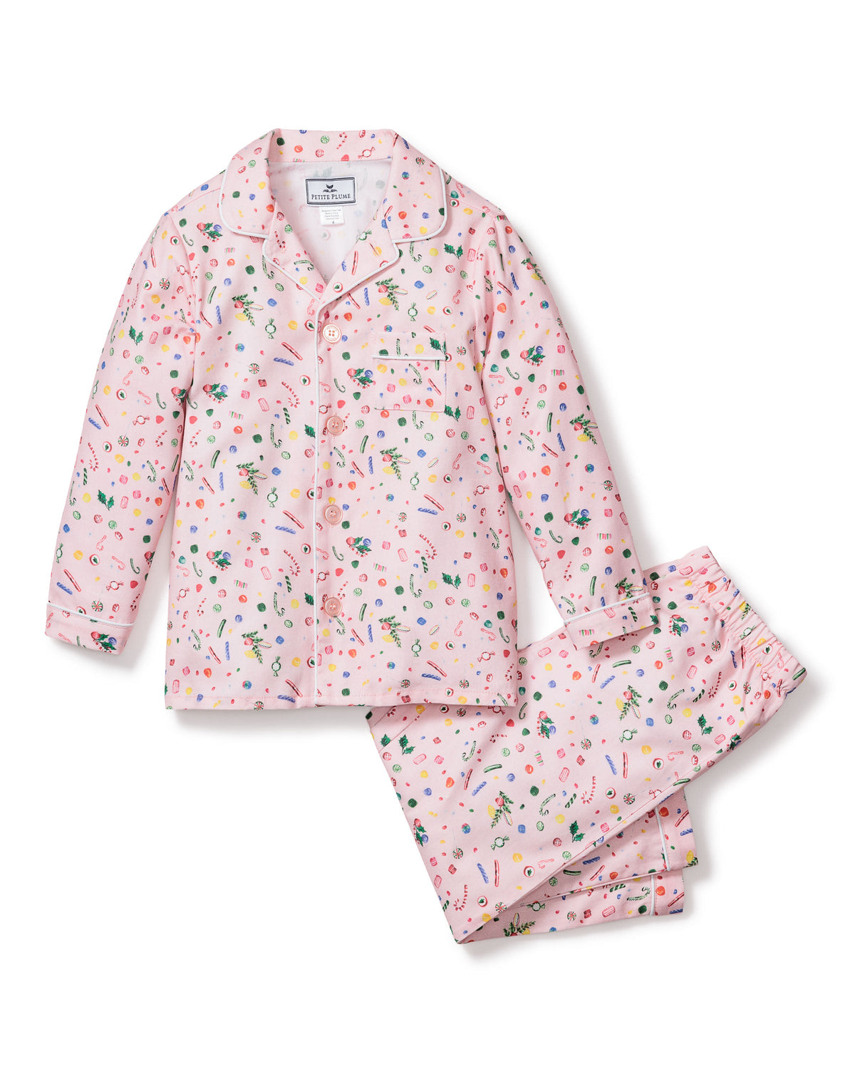 Kid's Twill Pajama Set in Vintage Sweets