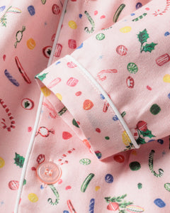 Kid's Twill Pajama Set in Vintage Sweets