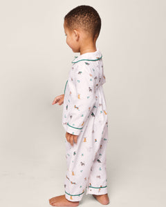 Baby’s Twill Cambridge Romper in Jingle Paws