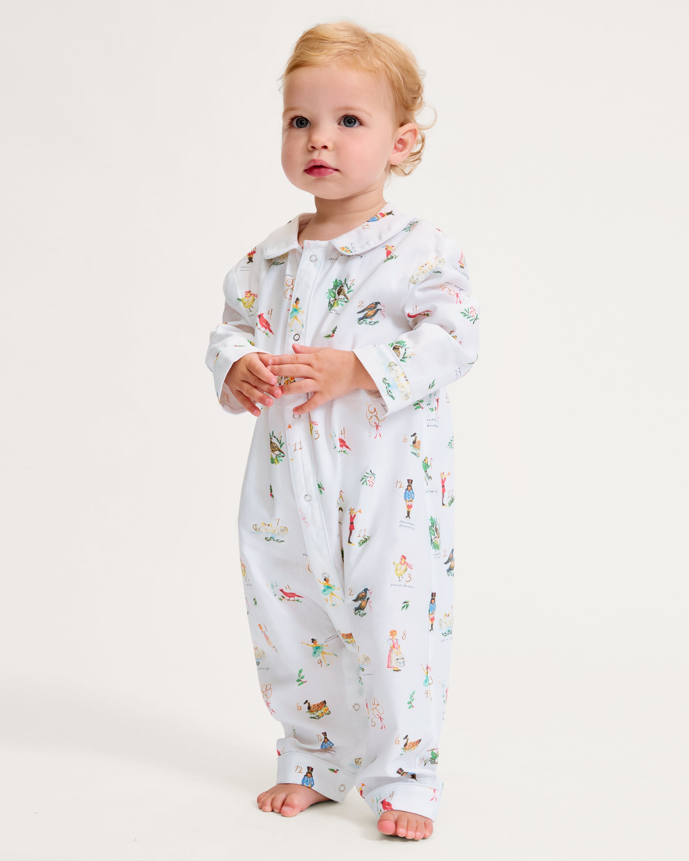Baby’s Twill Cambridge Romper in 12 Days of Christmas