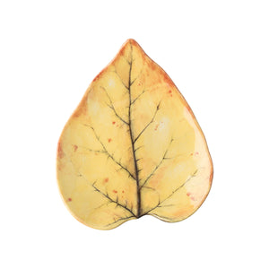 Forest Walk Leaf Plate Assorted in Café Au Lait, Set of 4
