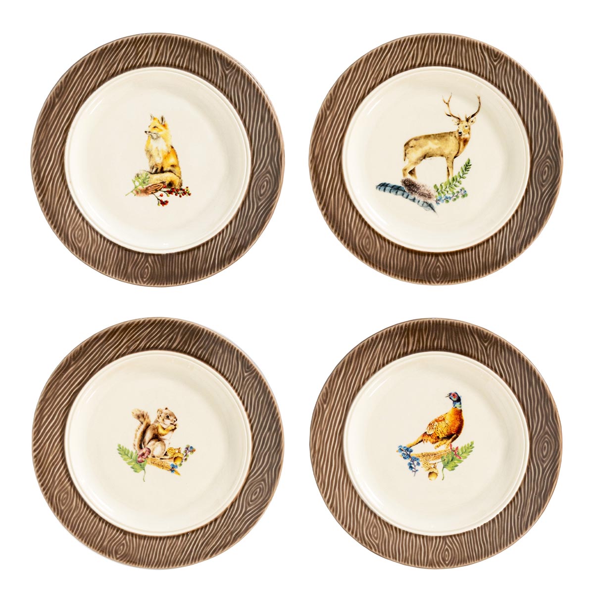 Forest Walk Cocktail Plate, Set of 4