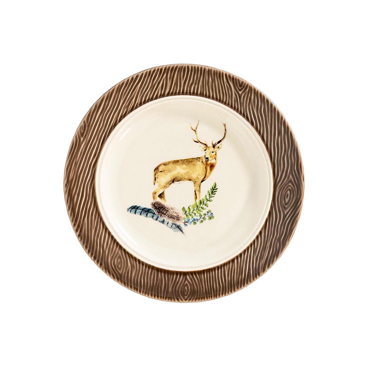 Forest Walk Stag Cocktail/Side Plate