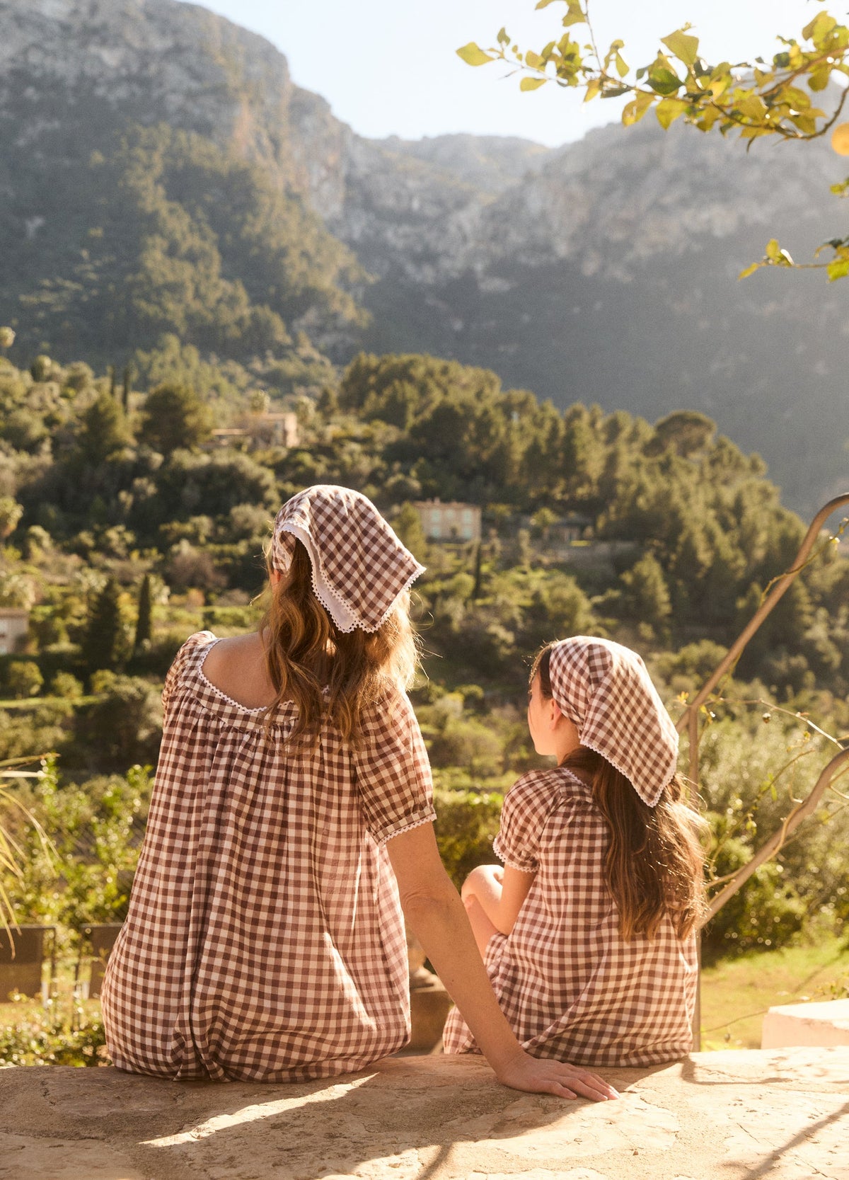 Headscarf in Chocolate Gingham