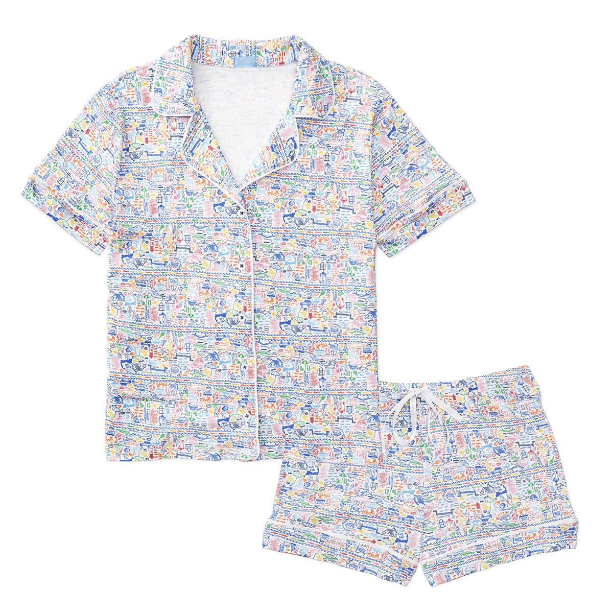Martha’s Vineyard Women’s Button Front Short Pajama Set