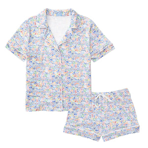Martha’s Vineyard Women’s Button Front Short Pajama Set