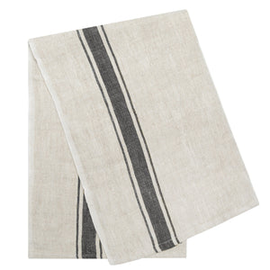 Marseille Tea Towels in Olive Green & Natural, Set of 2