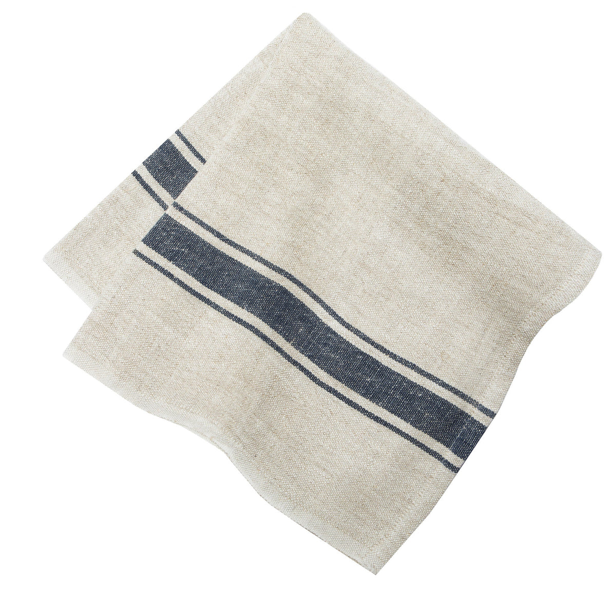 Marseille Napkins in Blue & Natural, Set of 4