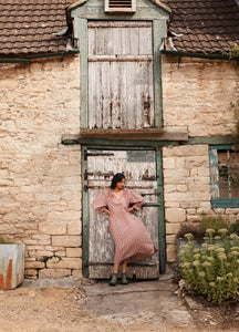 Carey Nightdress in Rust Gingham