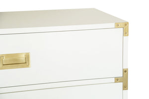 Small Carlyle Campaign Dresser in White