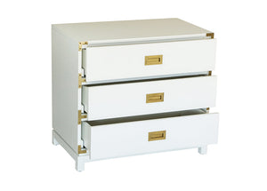 Small Carlyle Campaign Dresser in White