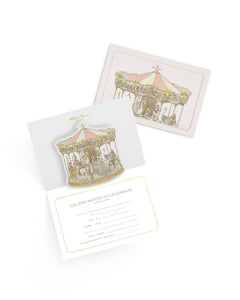 Carousel Pop-Up Invitation Set