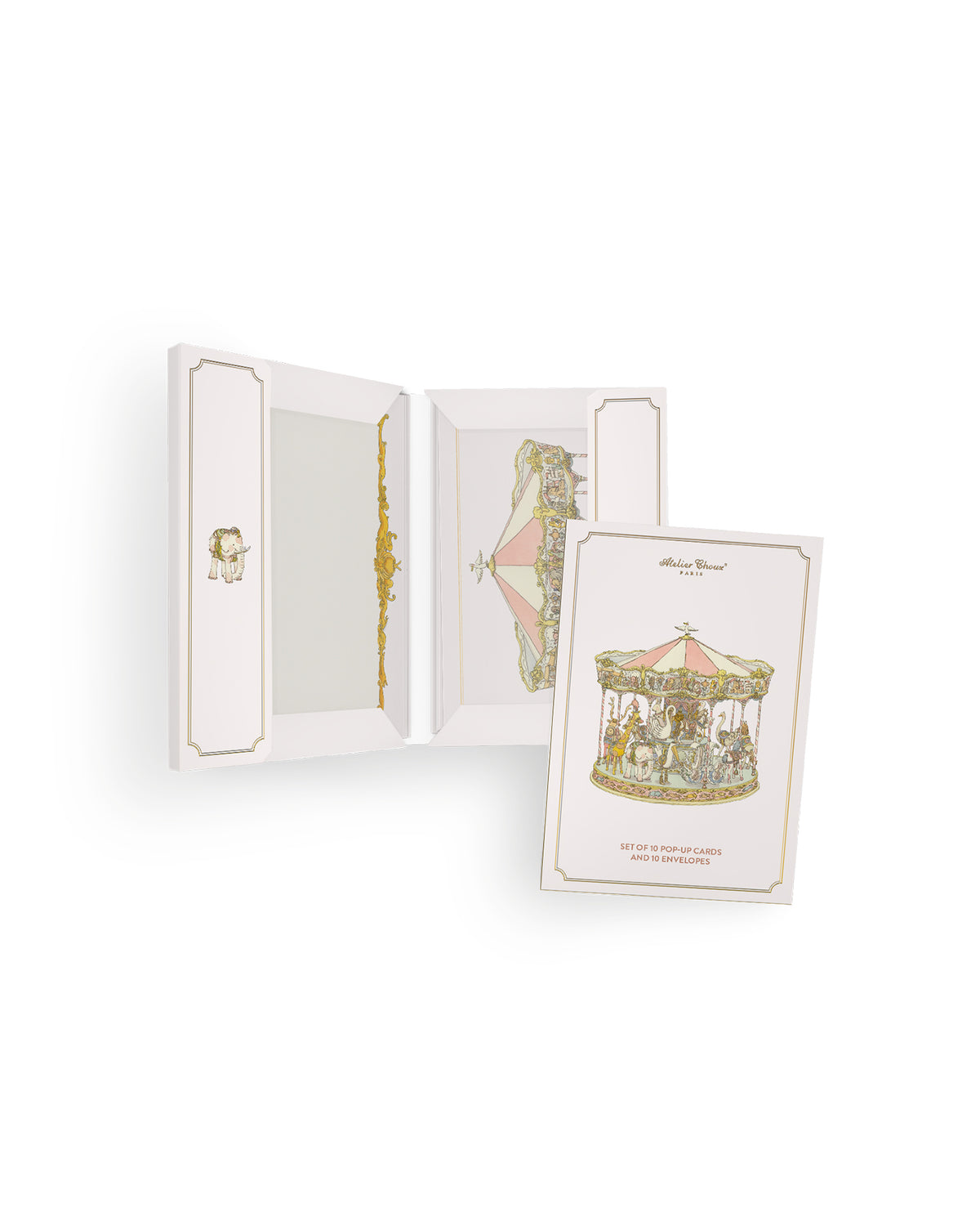 Carousel Pop-Up Invitation Set