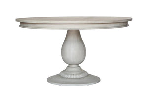 Charlotte Pedestal Table - Aged French Grey | AVE HOME