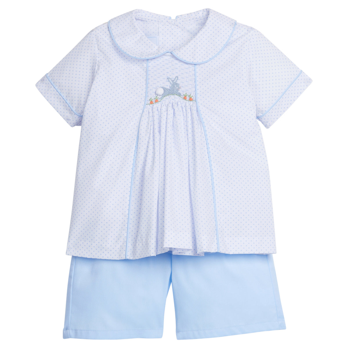 Chest Smocked Short Set Bunny