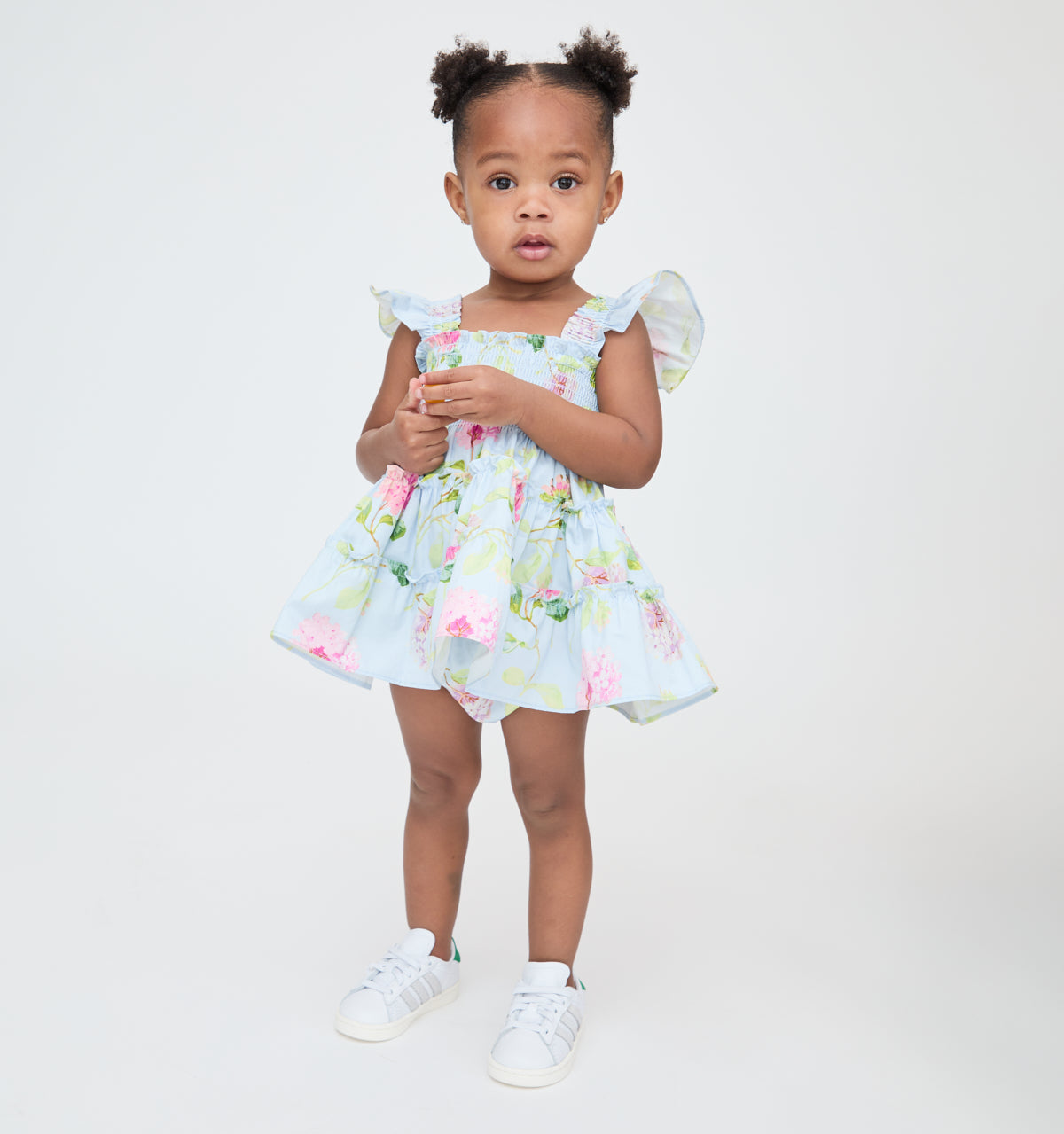 The Baby Ellie Nap Dress in Hydrangea Chintz