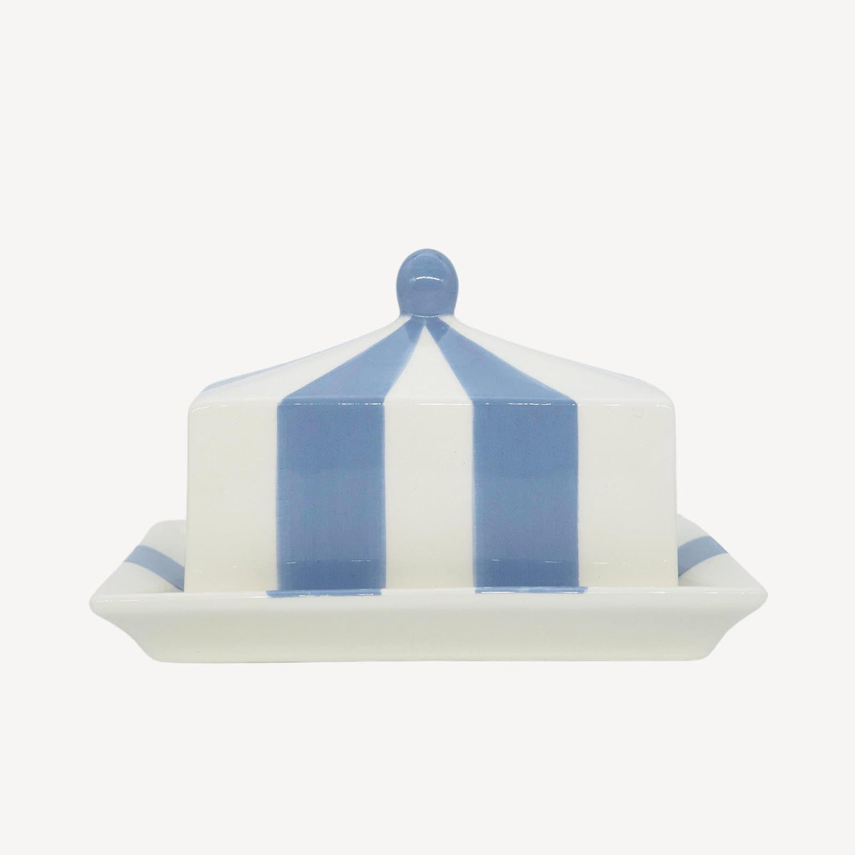 Circus Stripe Butter Dish