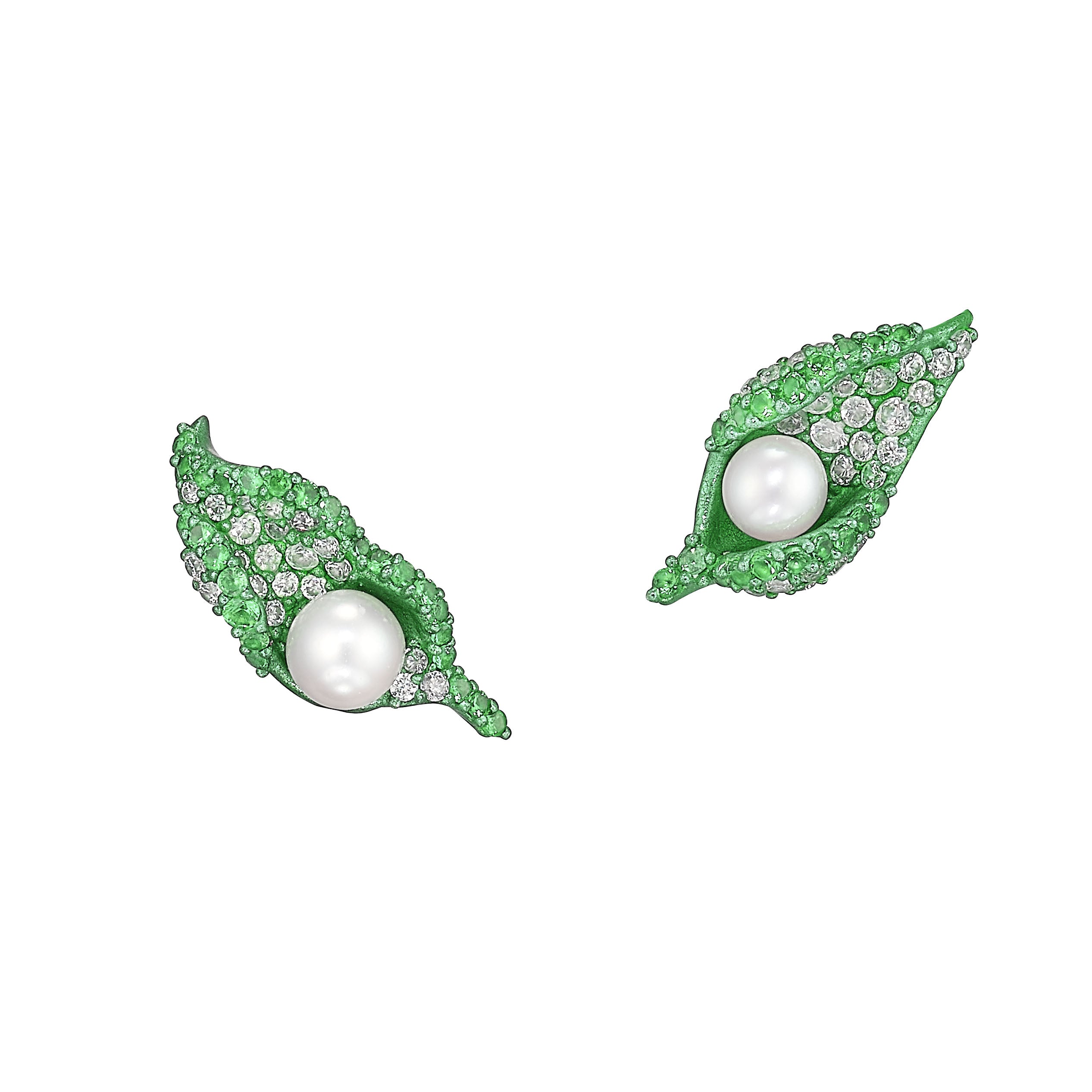 Citrus Dew Drop Petal Studs