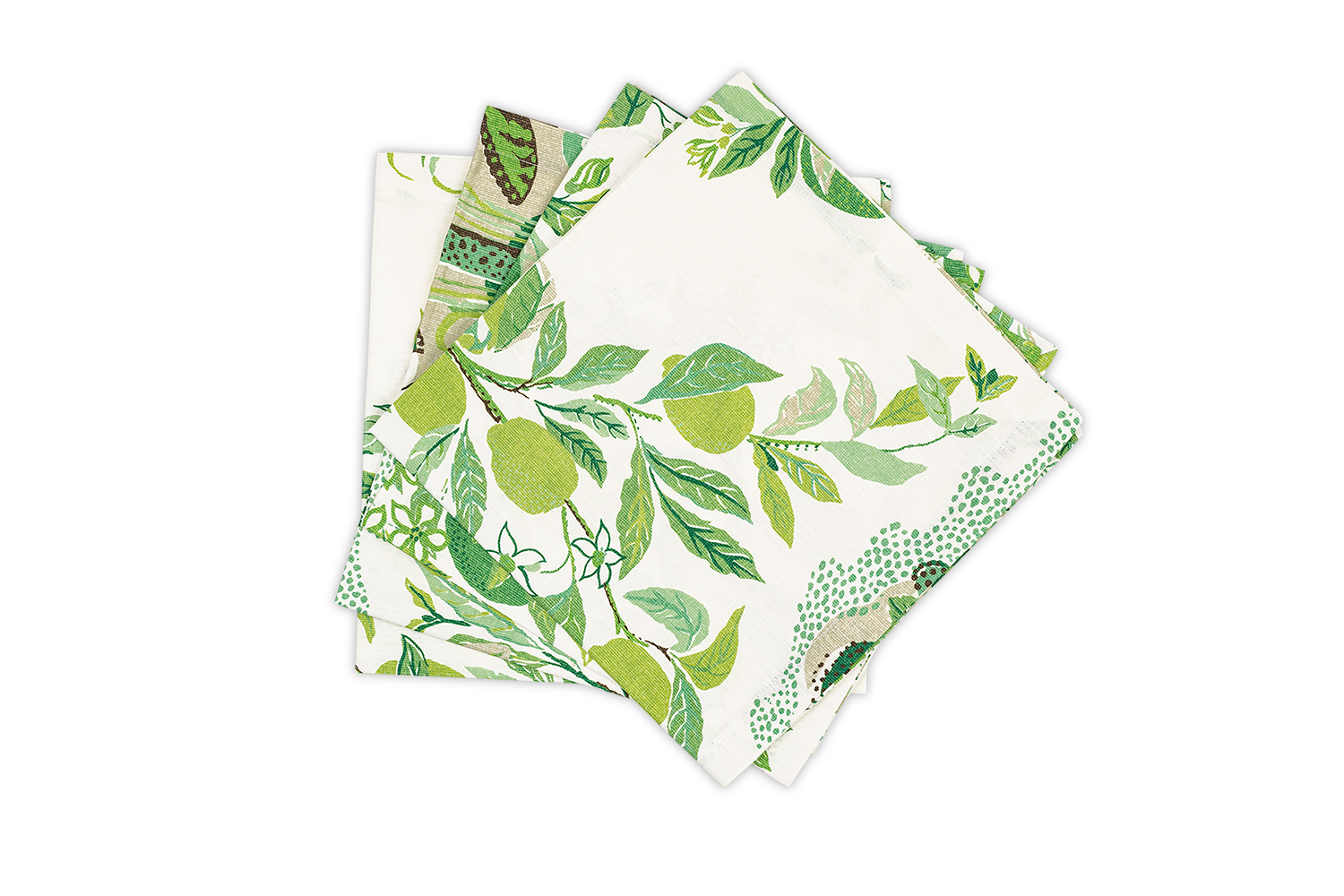 Matouk Schumacher Citrus Garden Napkin in Grass, Set of 4