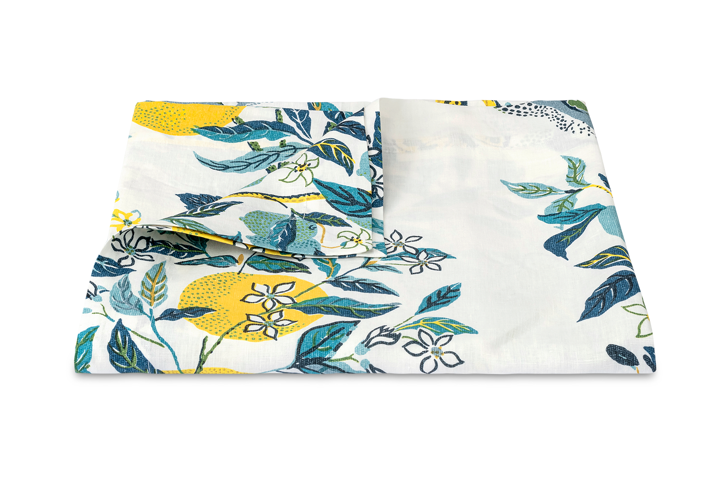 Matouk Schumacher Citrus Garden Tablecloth in Pool