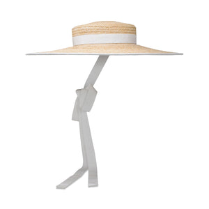 Claiborne Hat in Natural & Ivory