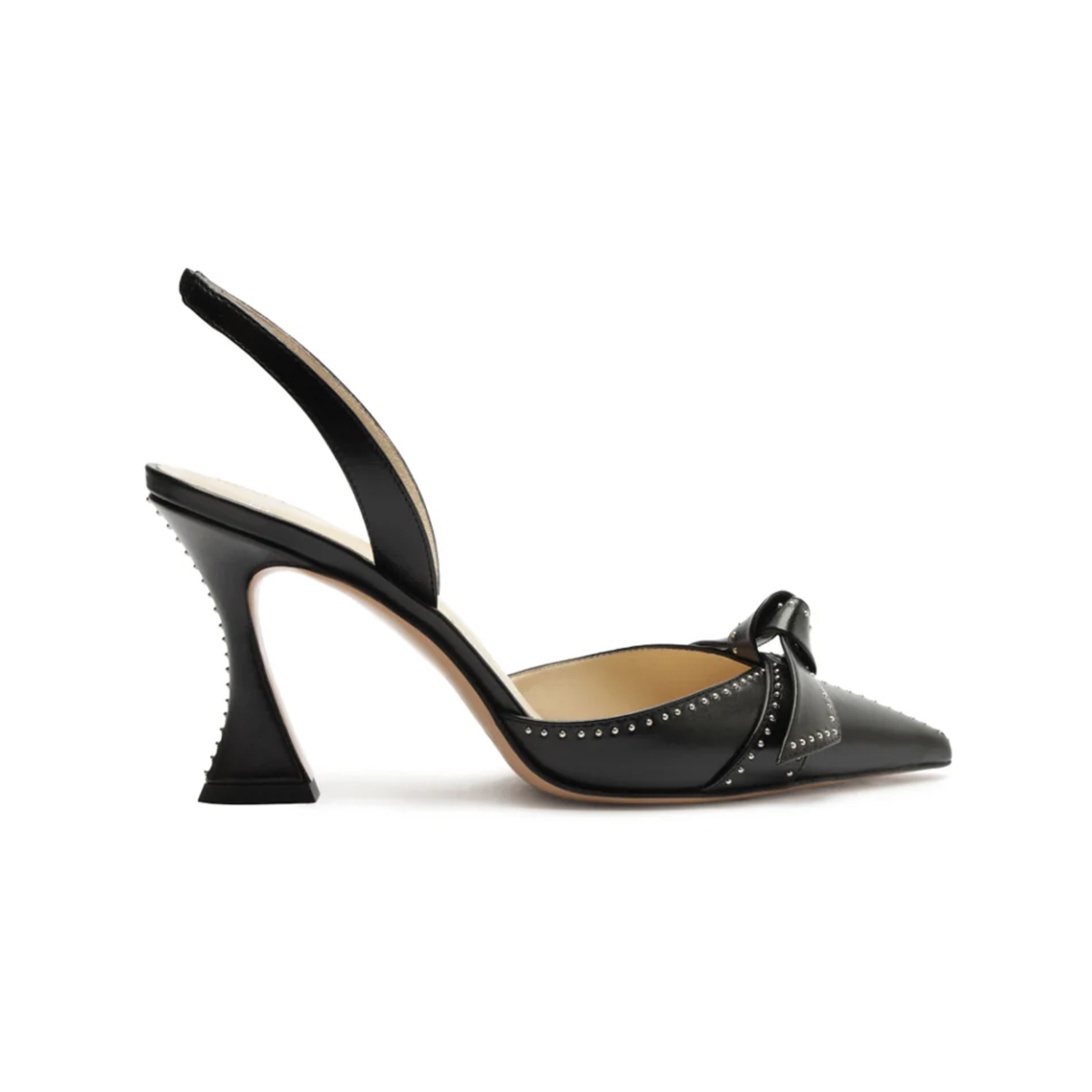 Clarita Bell Slingback 85 Studs in Black