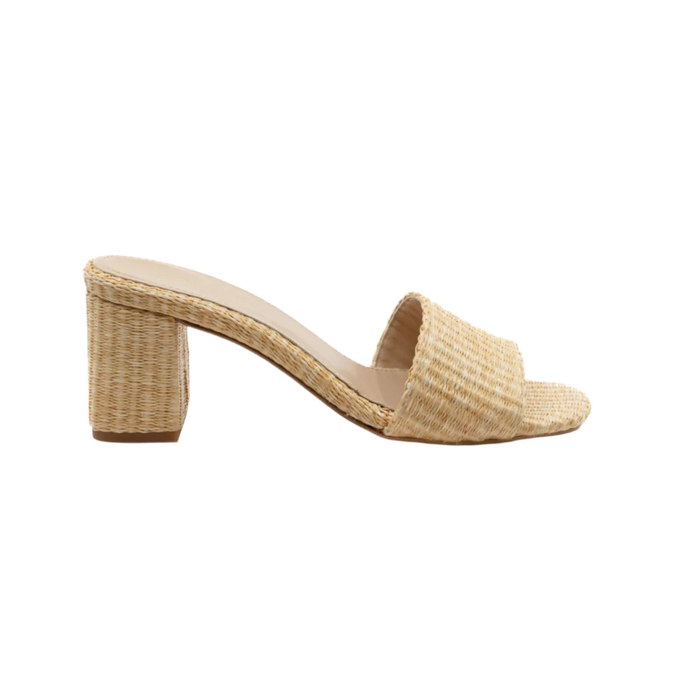 Claudia Natural Raffia Mule