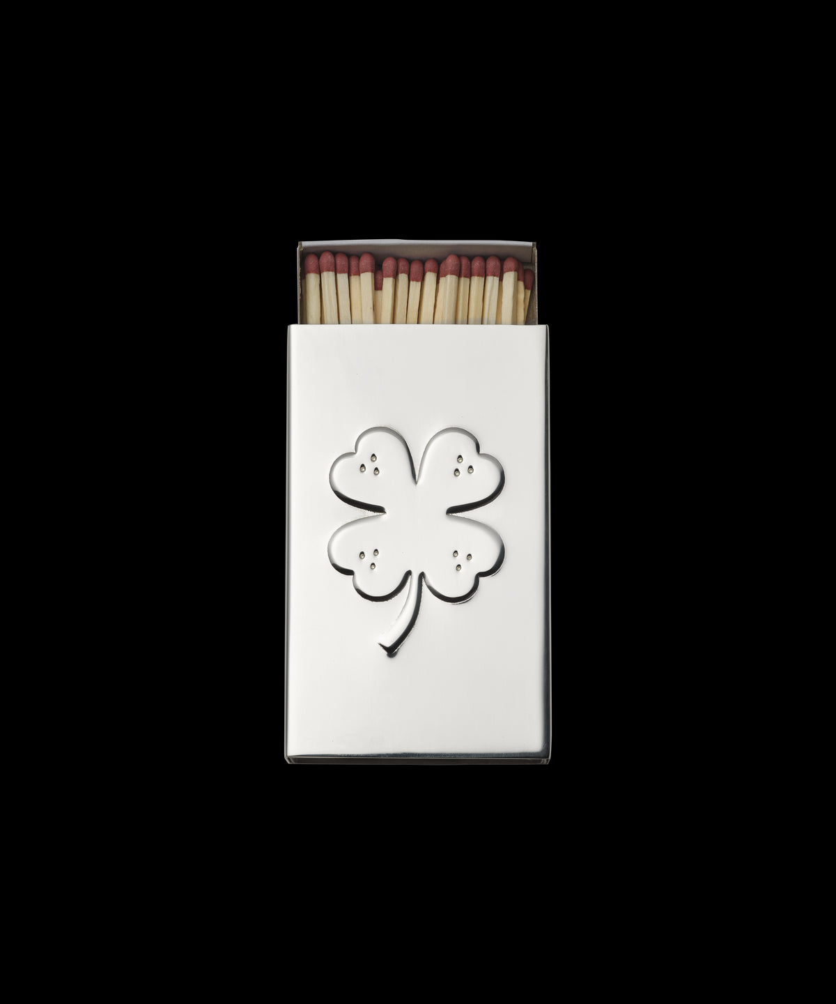 Clover Silver Matchbox Sleeve