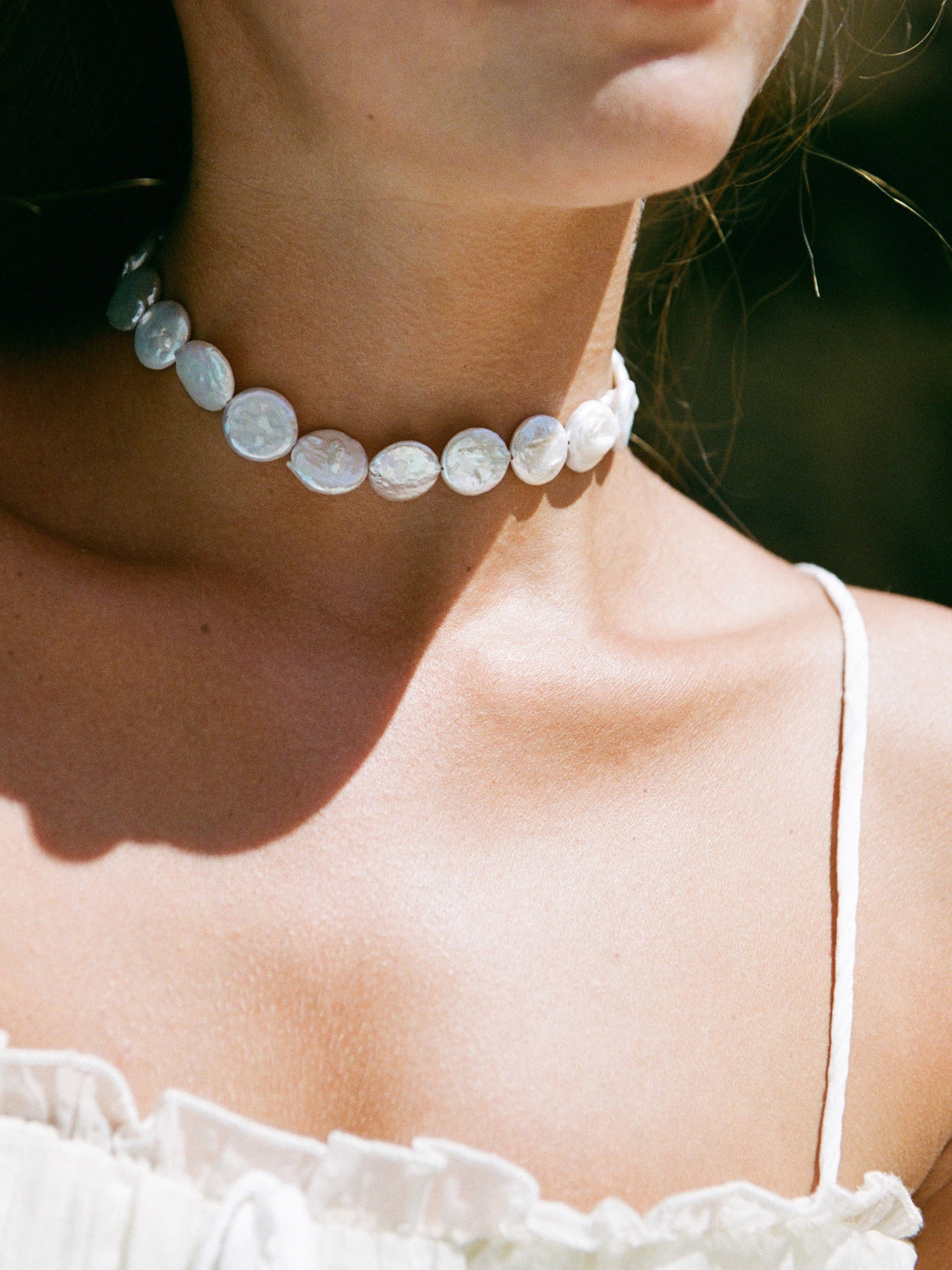 Coin Pearl Necklace