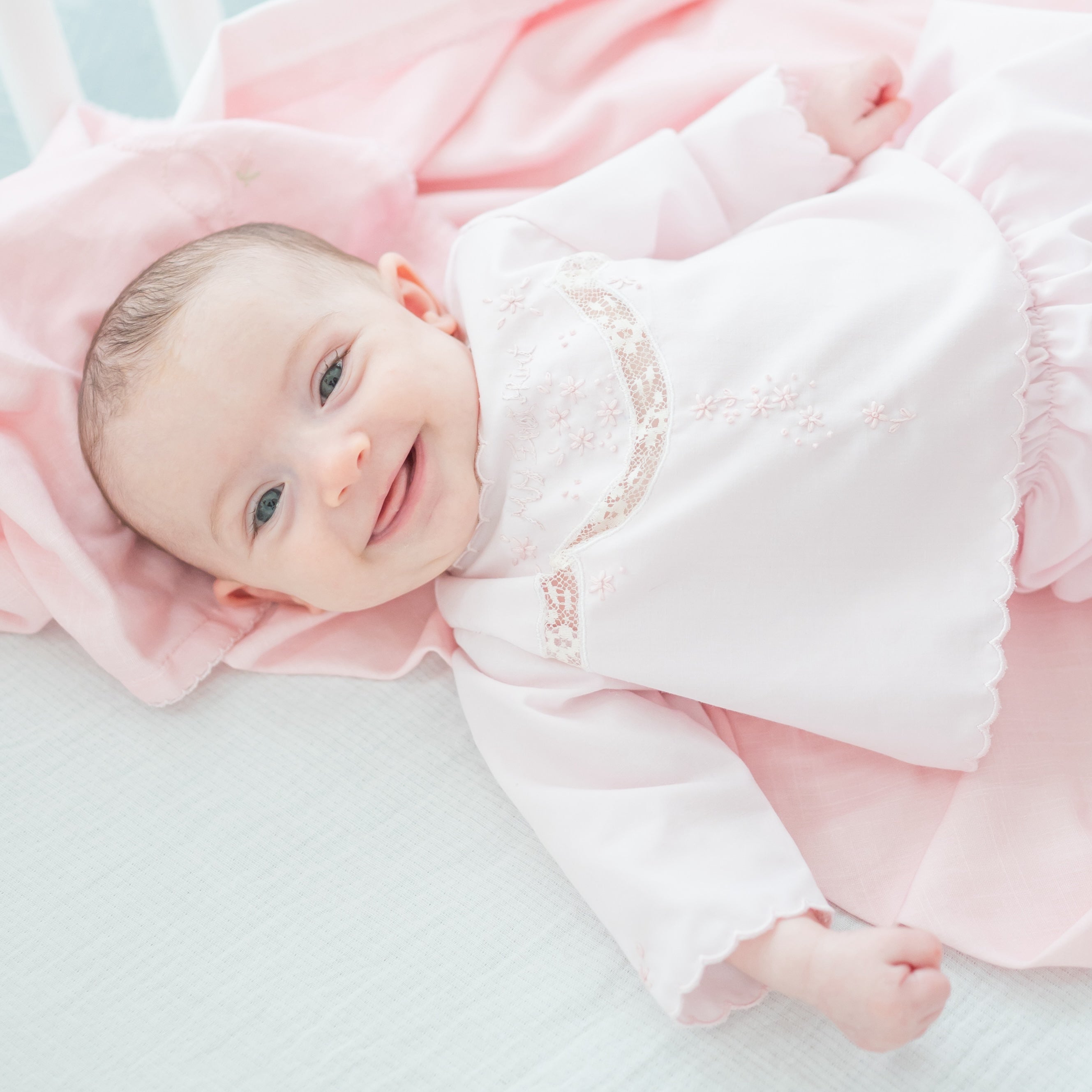 Baby's First Shirt & Bloomers in Pink