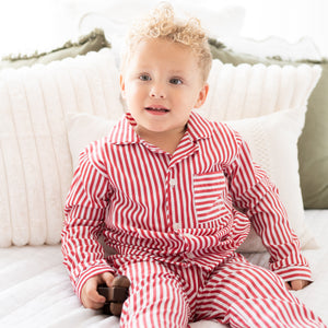 Finley Pajama Set in Candy Cane Stripe