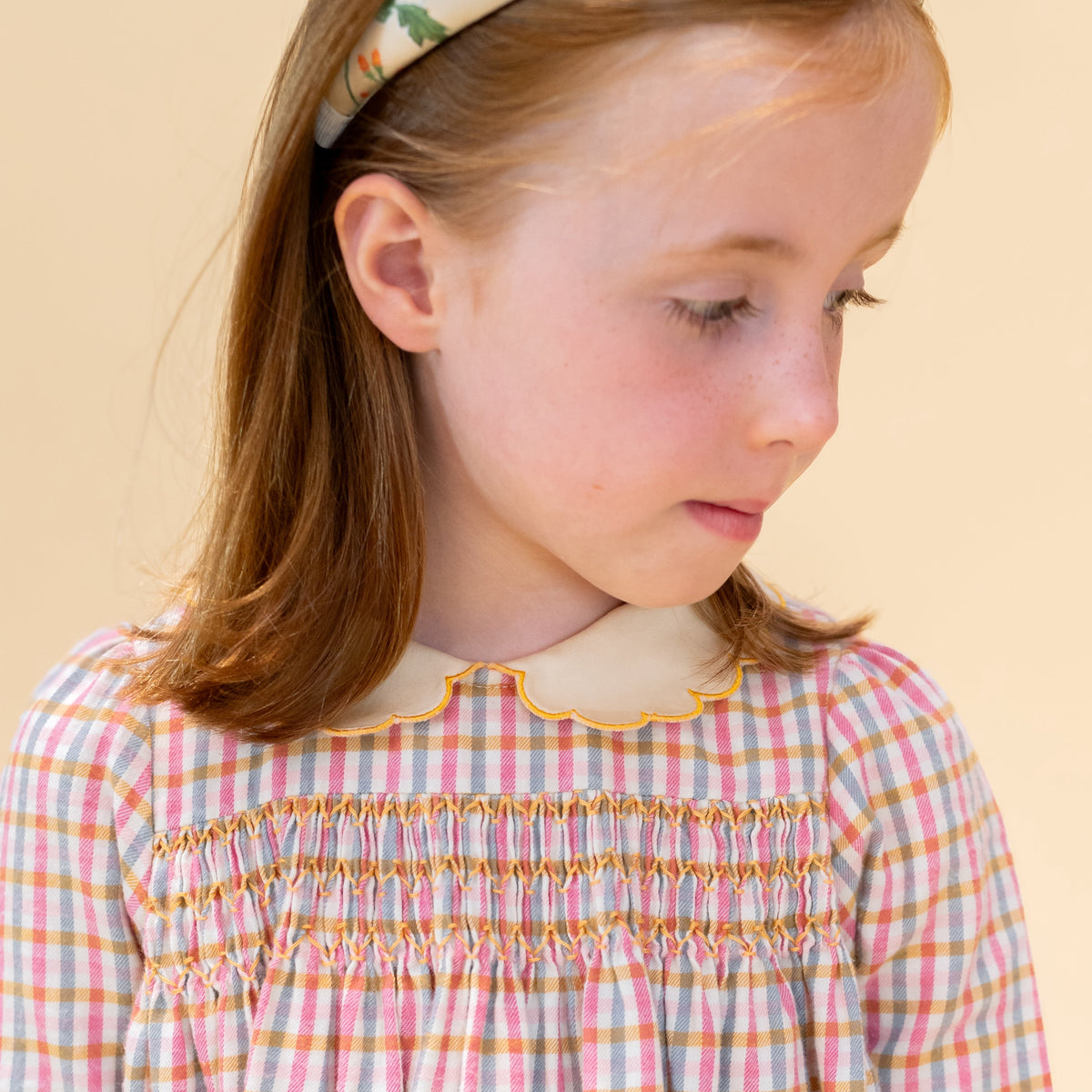 Mabel Girl Dress in Mum Gingham