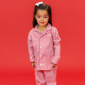 Finley Pajama Set in Candy Cane Stripe